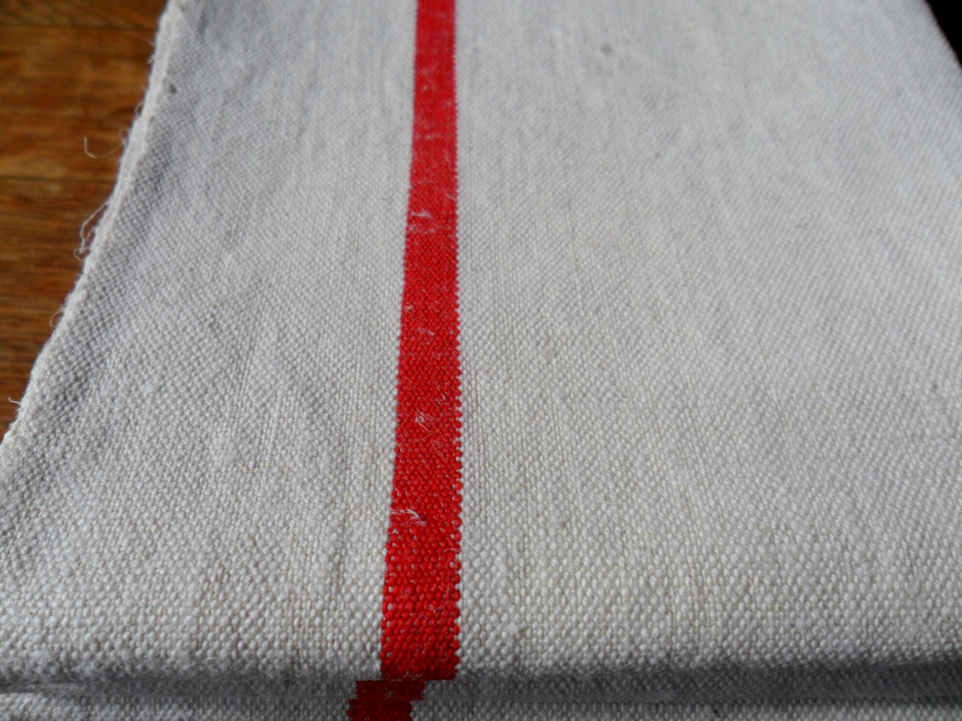 Set of 6 old cloths in linen and hemp