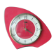 Pendulum wall clock FFR in formica red of the 1960s