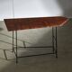 Italian Side Table with Unique Leather Top, 1970s