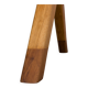 Teak and oak double-sided desk with X-shaped legs