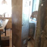 Cloakroom a waxed pickled metal door