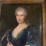 Portrait of a lady of quality, oil on canvas, 18th century.