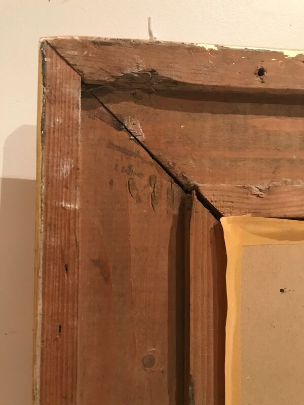 Miroir doré Louis  XVI 19ème 61x78cm