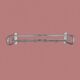 Large vintage aluminum wall coat rack