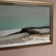 Large Original Swedish Oil on Canvas – 'Coastal Landscape' by Eric Cederberg (1897–1984) – Signed – vintage and framed – 36 × 87 cm (14.2 × 34.3 inches)