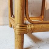 Rattan nesting tables