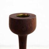 Scandinavian teak candle holder
