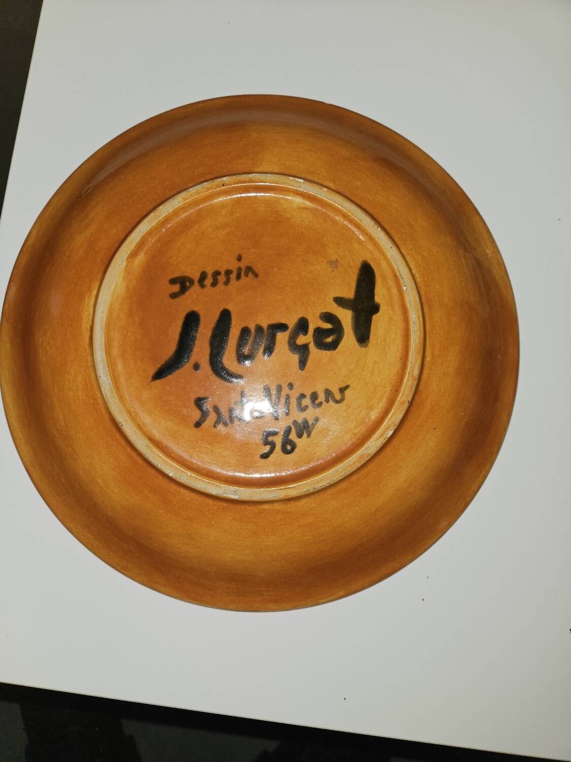 Assiette décorative Jean Lurçat Sant Vicens 1956