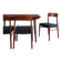 4 vintage Scandinavian chairs in teak and blue fabric - Model 26 by Henning Kjærnulf