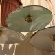 Trio suspension enamel sheet enamel vintage green and white, new e14 socket