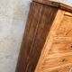 Matt varnished wooden chest of drawers