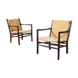 Ensemble de 2 fauteuil vintage en teck FDB Møbler