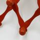 Vintage orange accordion coat rack