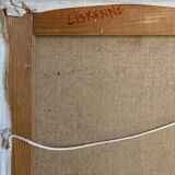 Painting "The worker" by Gilbert LISKENNE (1929-2005)