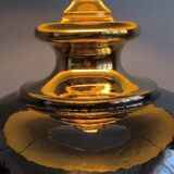 Magnificent large Italian lamp from the 1960s, ceramic / gold.