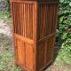 Antique teak linen cabinet