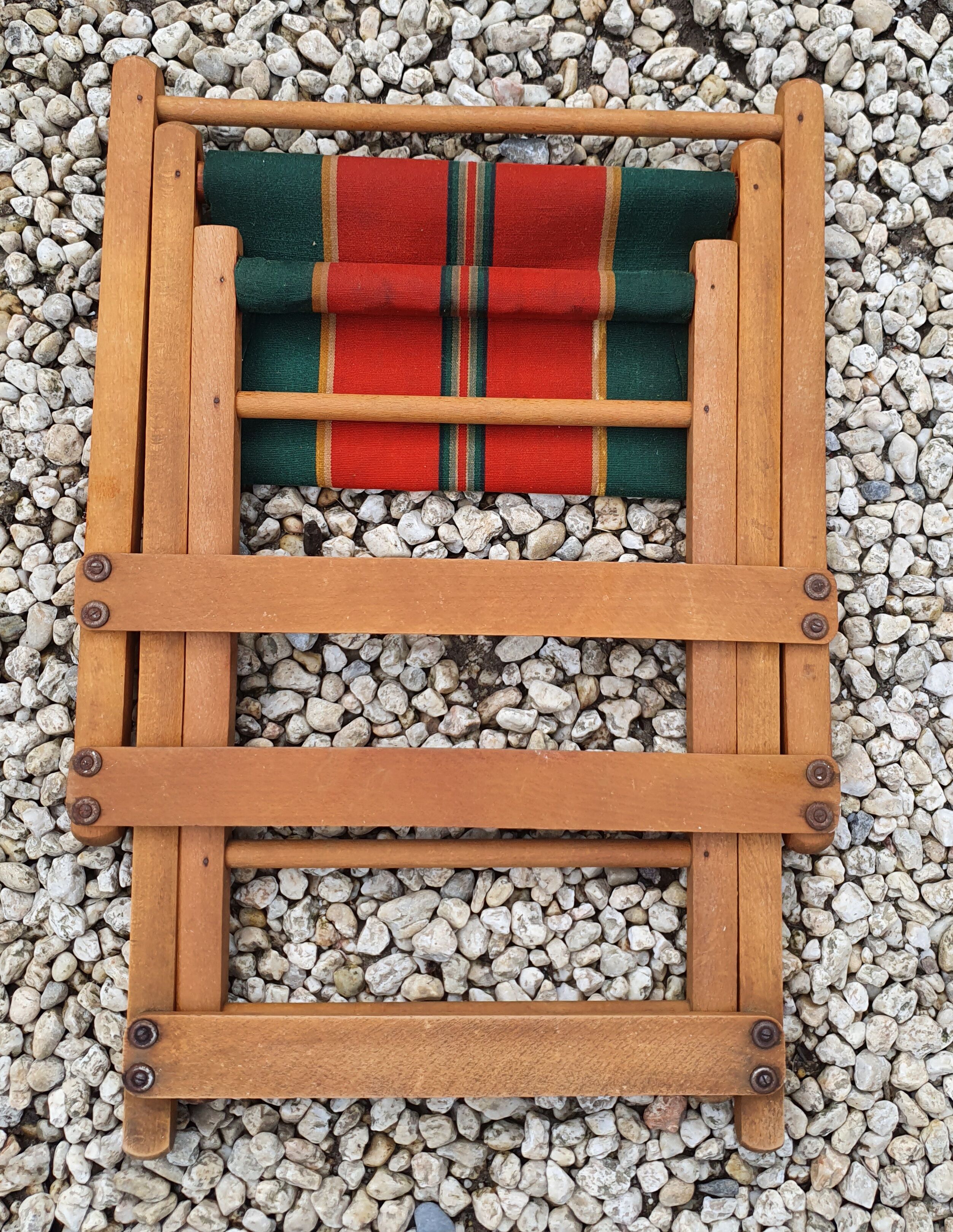 Folding chair of fisherman fabric bayadère