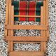 Folding chair of fisherman fabric bayadère