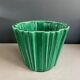 Cache-pot P.L. France Poët Laval in green ceramic
