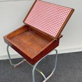 Small designer children's desk and its vintage chair