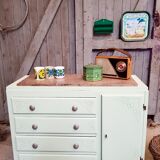 Large art deco chest of drawers