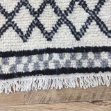 Handmade Berber wool mrirt rug 145 X 65 CM