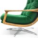 Original rotate armchair, Scandinavian icon, 1960s, quality green velvet