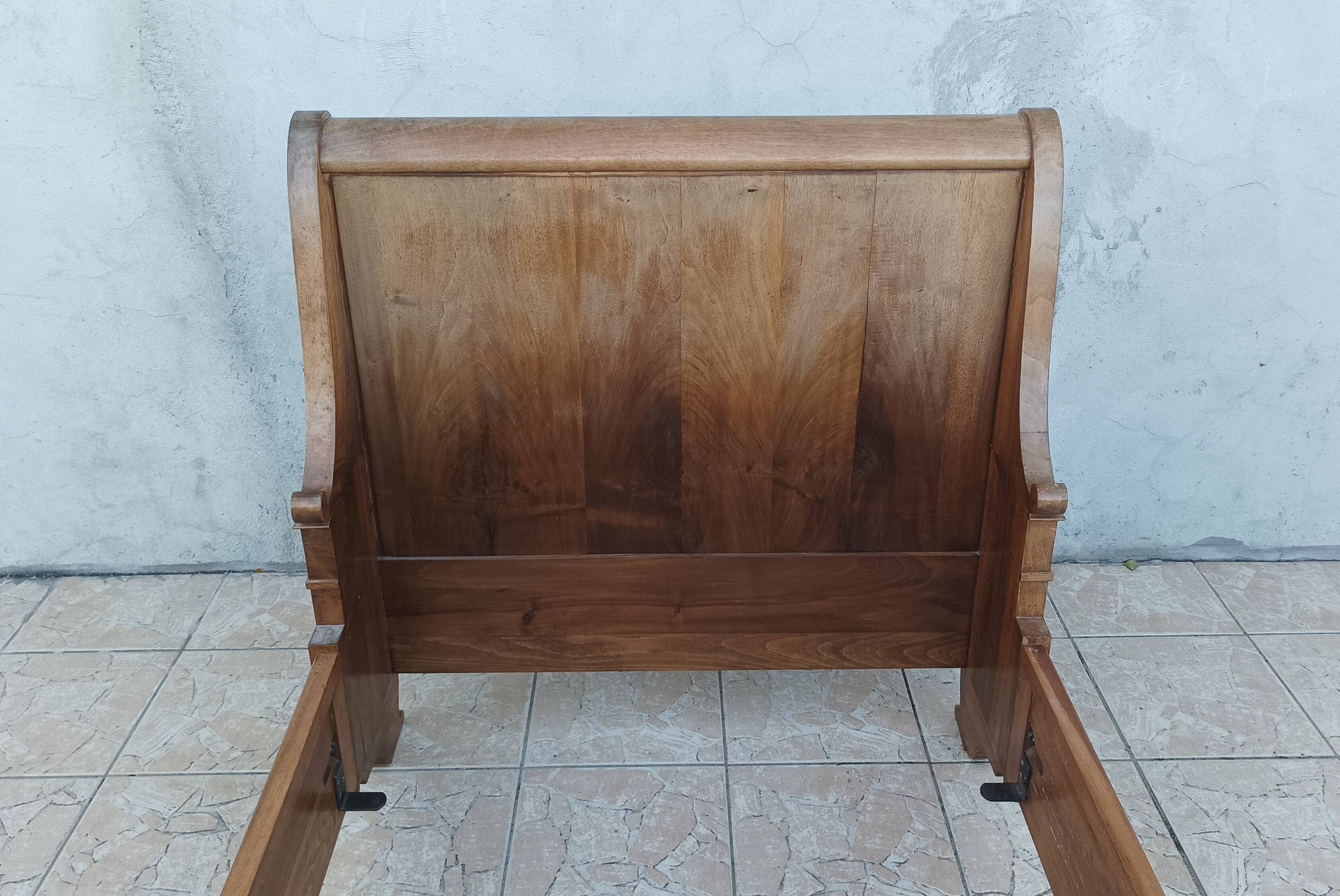 Empire style mahogany bed
