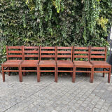 Set of 8 Antique Brutalist Dining Chairs