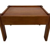 Vintage set of 3 side tables nesting pine wood 60s