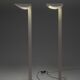 Pair of white Sames floor lamps, Italy, 1980s