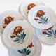 6 old plates dessert pottery new Givors France