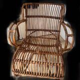 70s wicker armchair