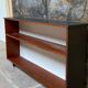 Seventies wood and metal library