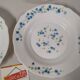 Set de 6 assiettes creuse  Arcopal Véronica myosotis fleur bleu vintage
