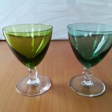 Verres en cristal multicolore Bayel