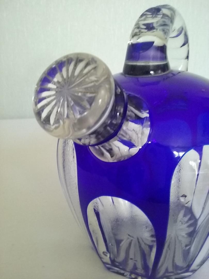 Art Deco glass liquor service