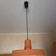 Vintage orange salmon metal chandelier