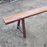 Old oak farm bench