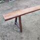 Old oak farm bench