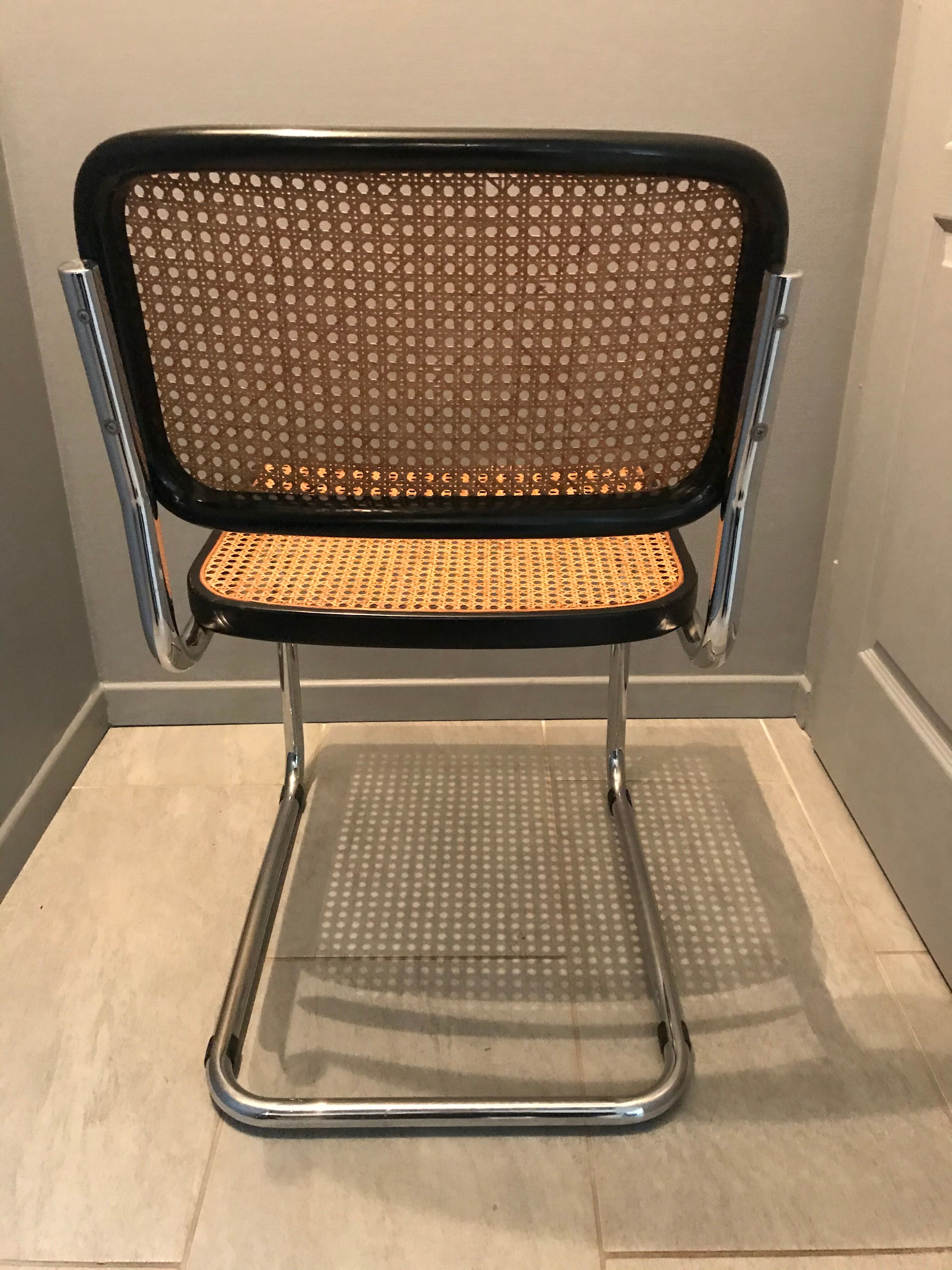 B32 Marcel Breuer black and chrome chair