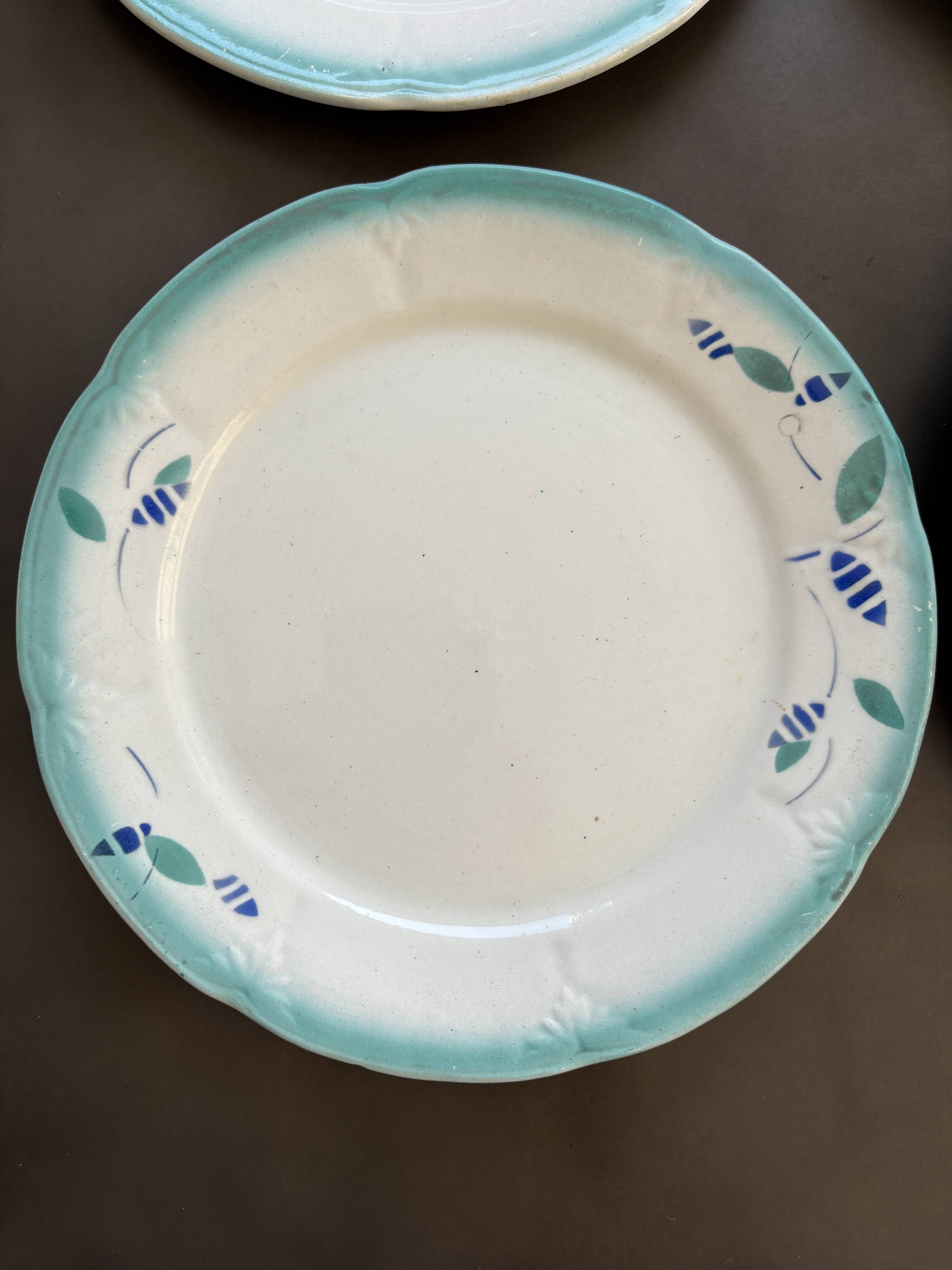 9 dessert plates Digoin & Sarreguemines