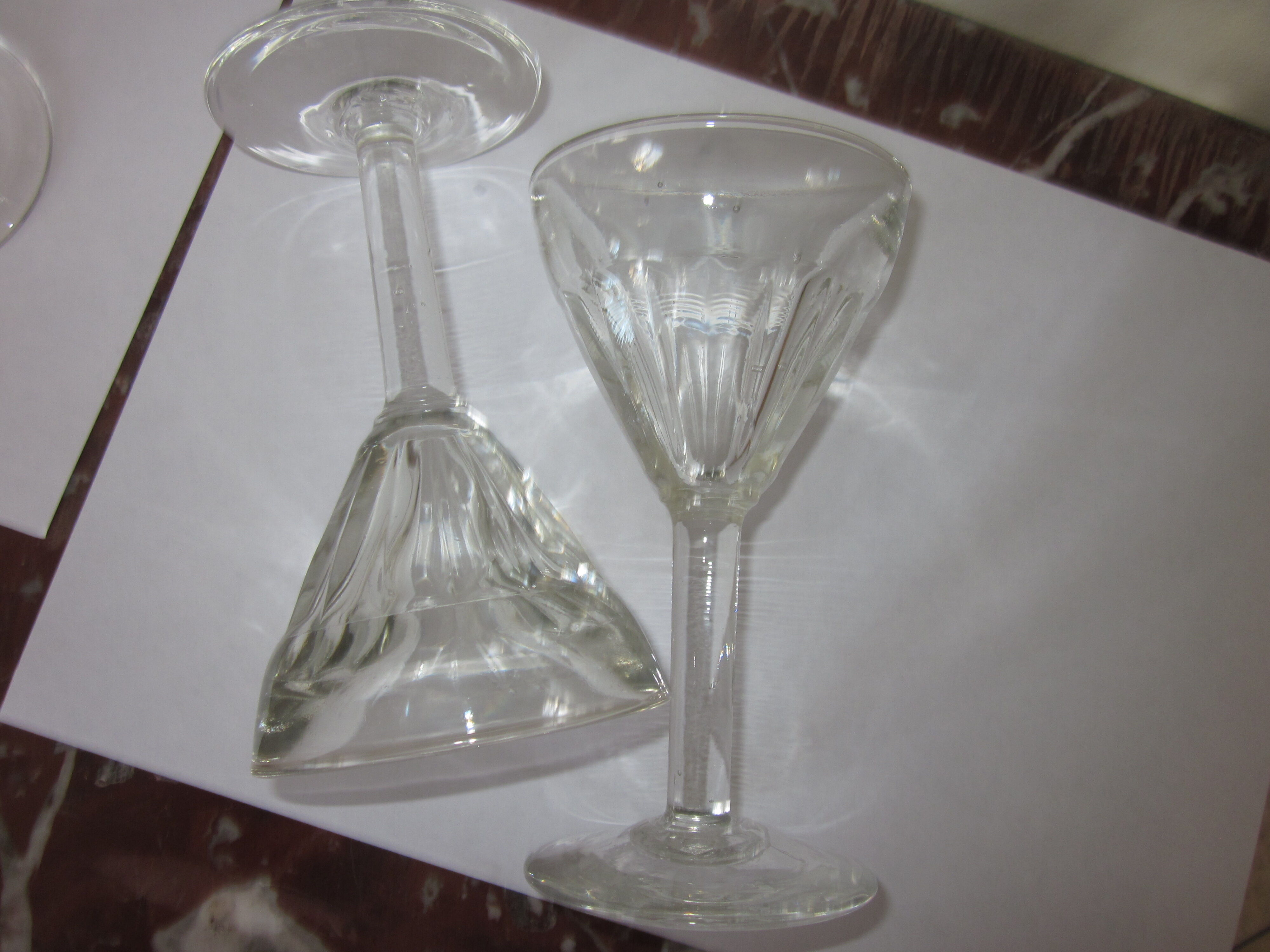 Set of 8 glasses bistro glass breath of the 20-30 years