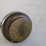 Art Deco vase in bronze and brass by SVM Handarbete, Sweden 1940s