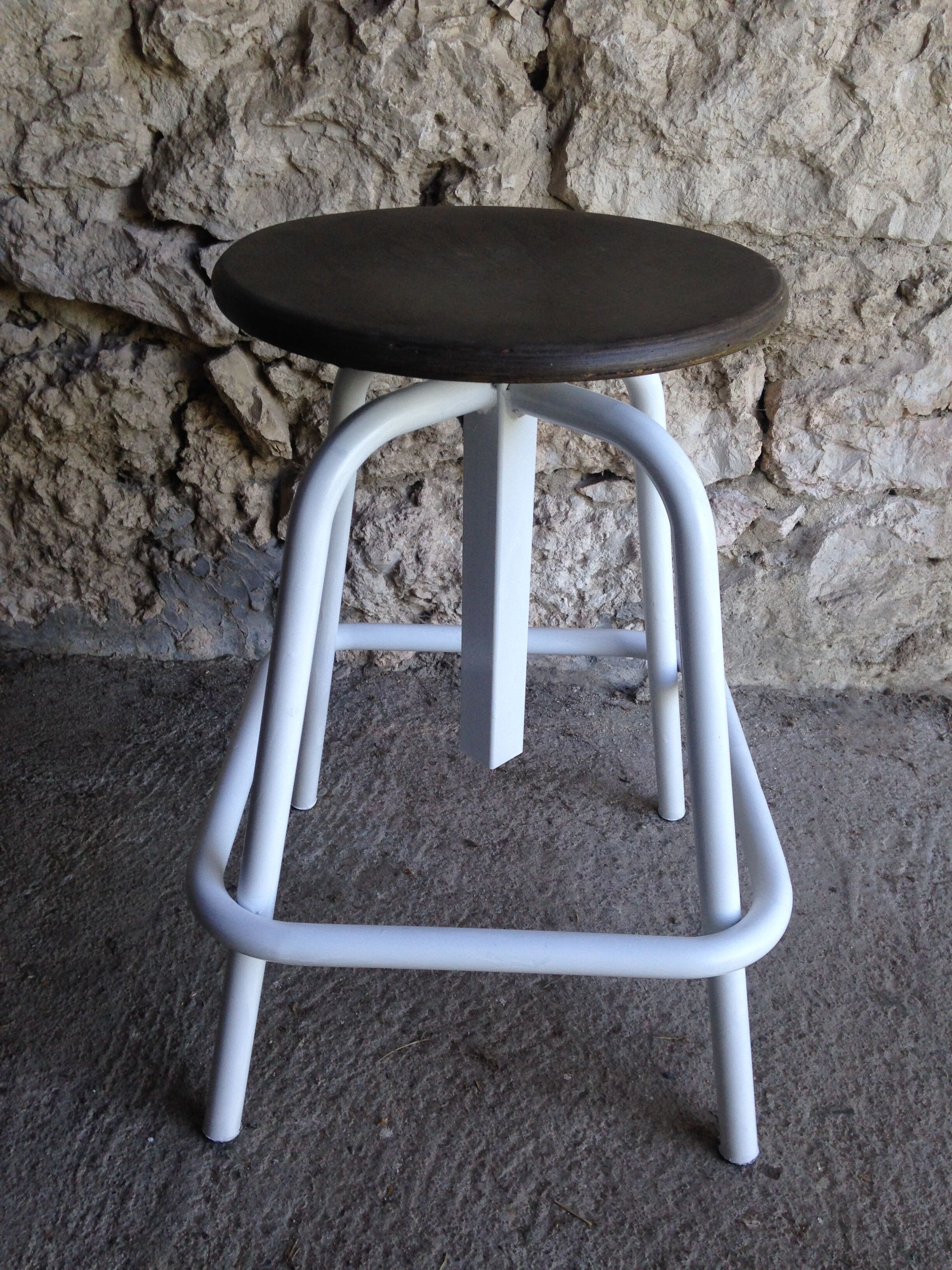Industrial style screw stool 1970