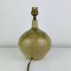 Vintage stoneware globe lamp