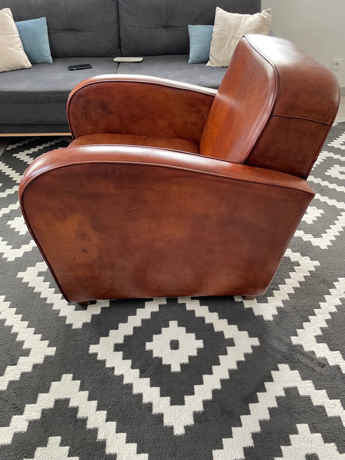 Paire de fauteuils Club Art Déco