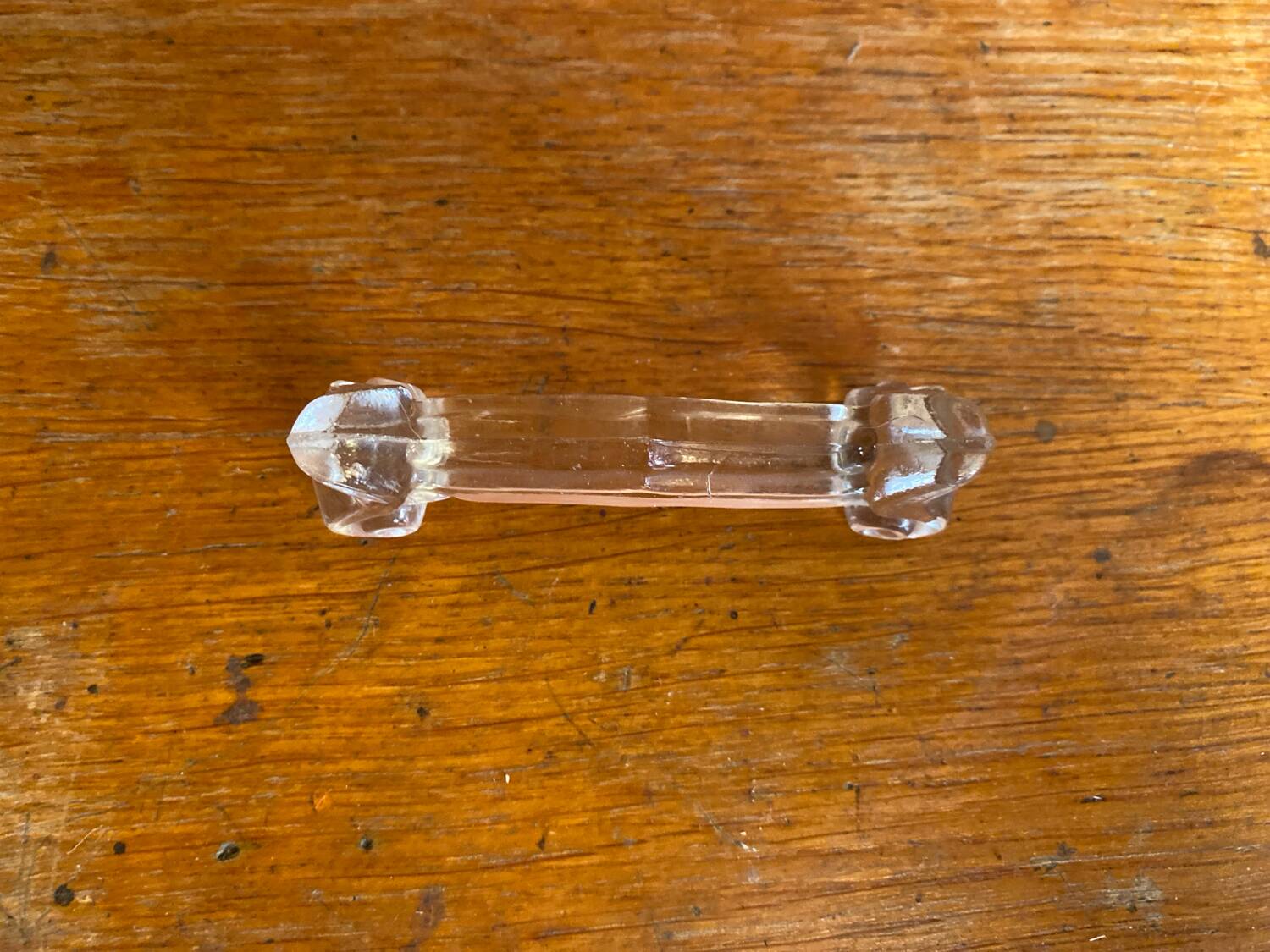 Series 5 antique knife rests portieux molded glass vintage tableware