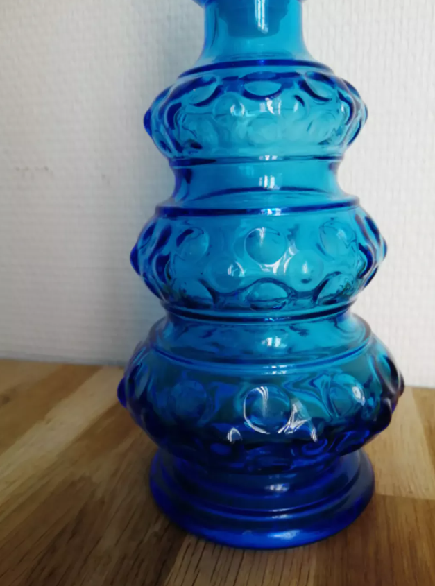 Blue decanter
