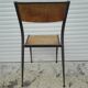 Chaise d'ecole Mullca 510 pied fuseau vintage